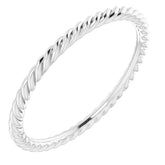 14K 1.3 mm Skinny Rope Band